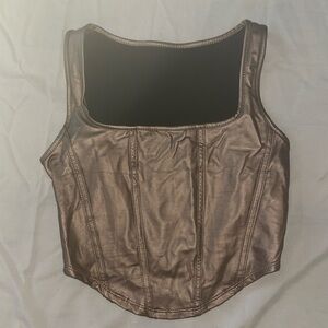 Metallic Corset Top